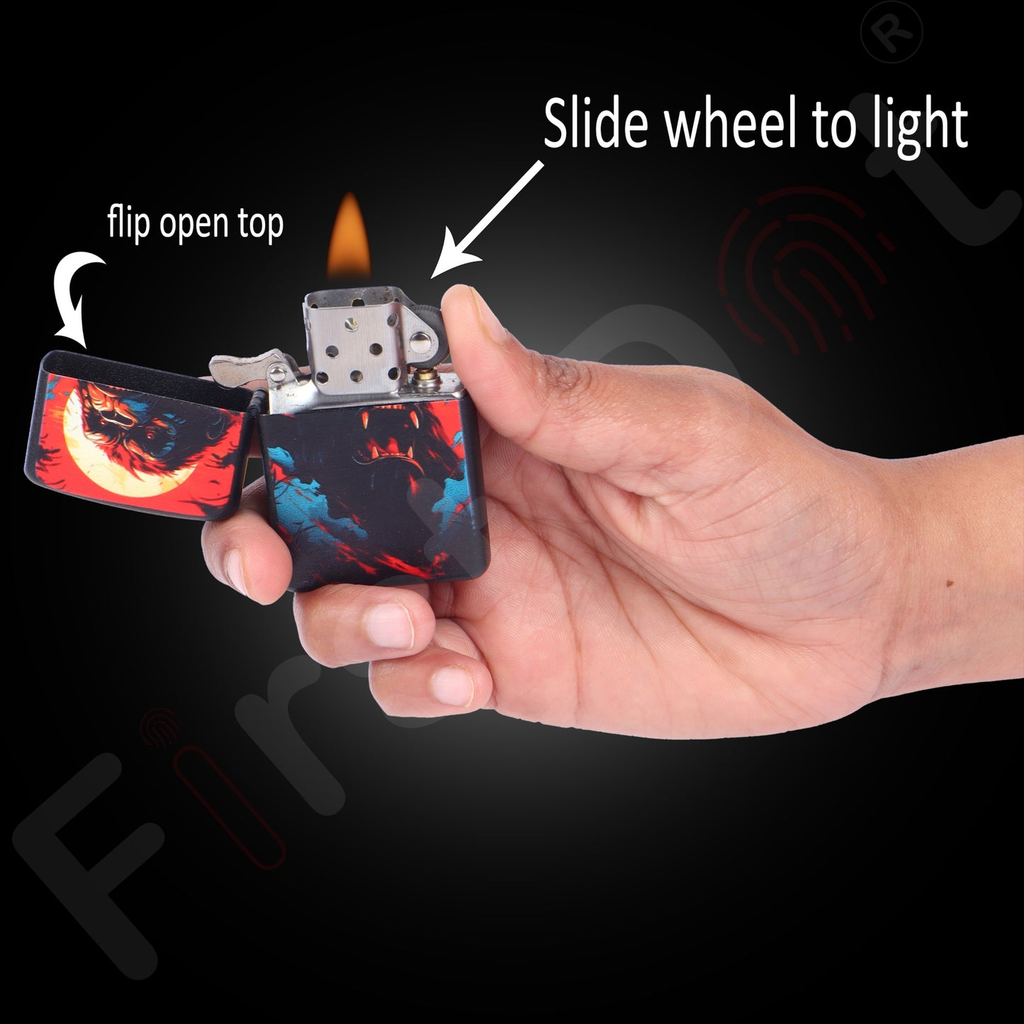 Combo of 2 Street Graphic Cigarette Lighters | Premium Box + Free 50ml Fuel