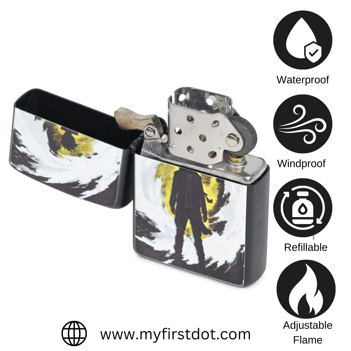 Alone Boy Windproof Lighter Gift for Men Pocket Lighter | First Dot
