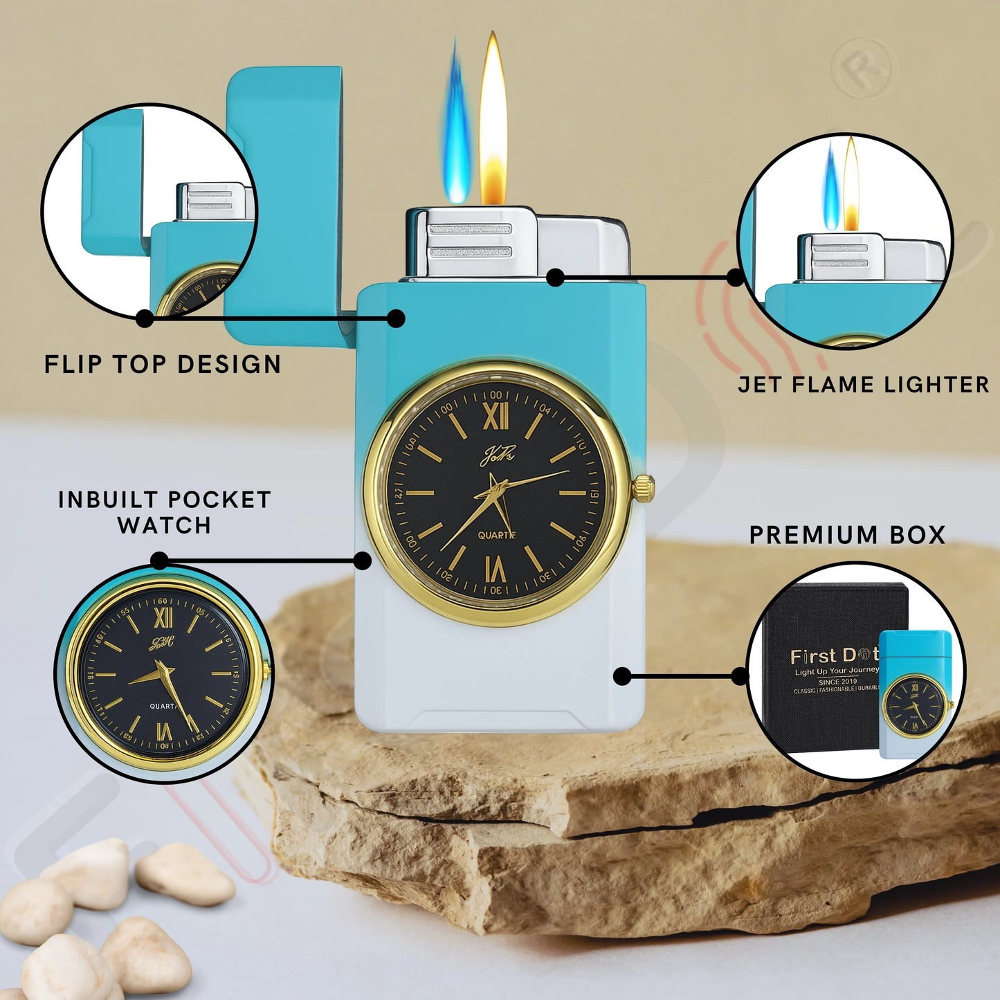 Fusion Luxury Watch Lighter for Men - Green