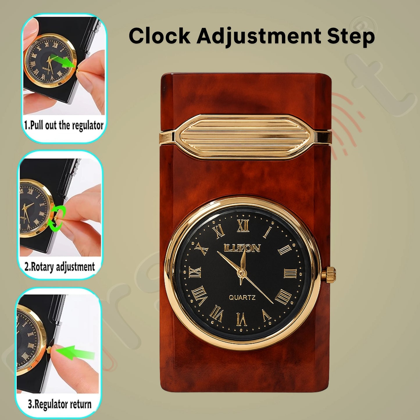 Aurum Luxury Classic Analog Watch Lighter for Men - Brown