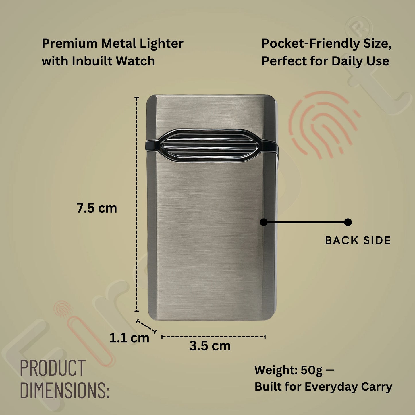 Aurum Luxury Classic Analog Watch Lighter for Men - Grey
