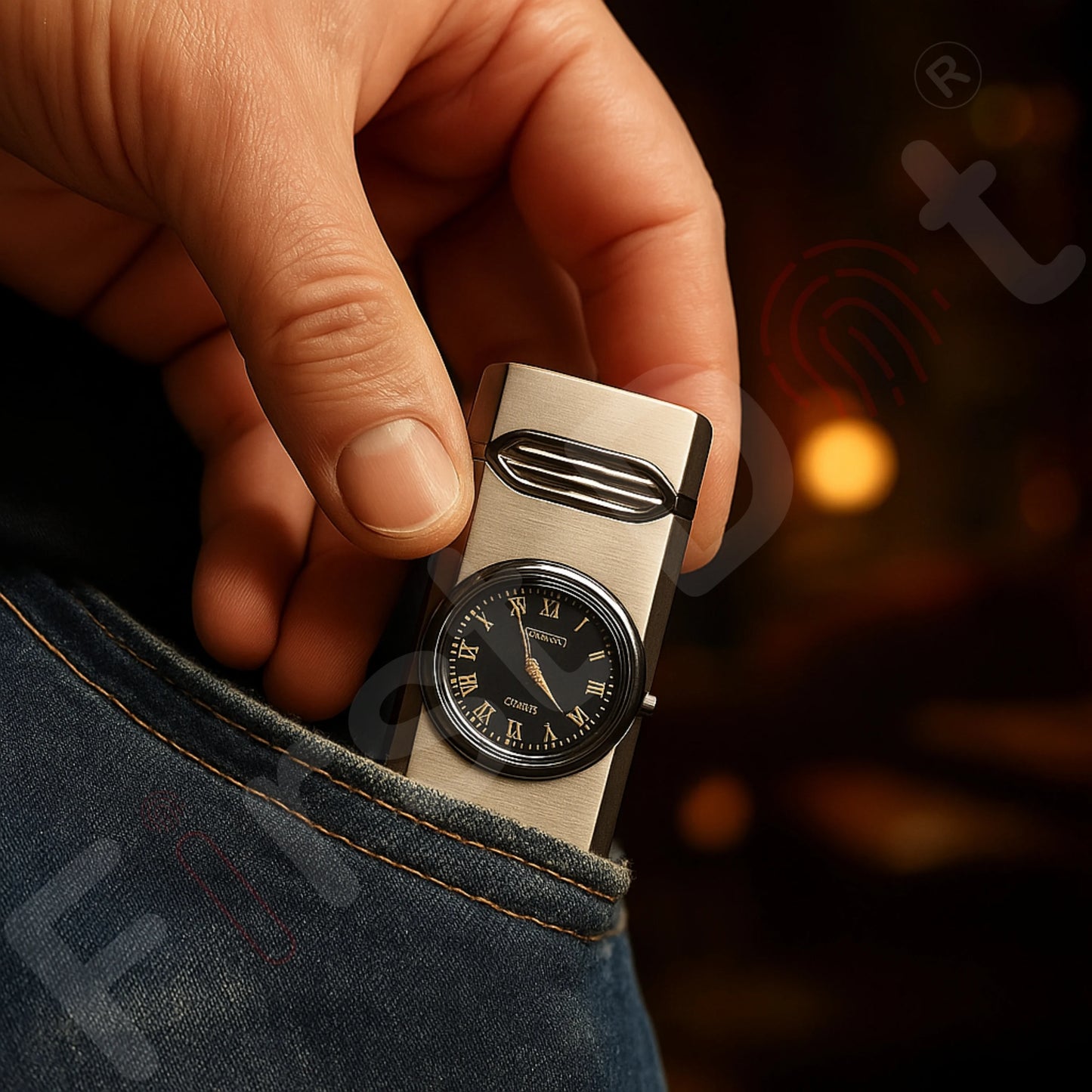 Aurum Luxury Classic Analog Watch Lighter for Men - Grey