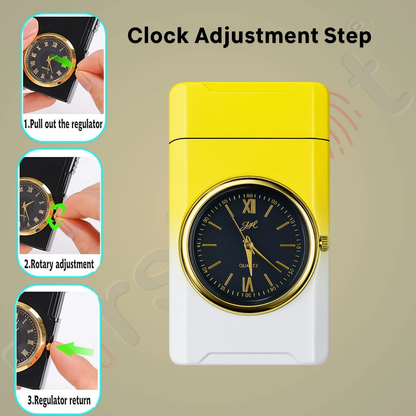 Fusion Luxury Watch Lighter for Men - Yellow