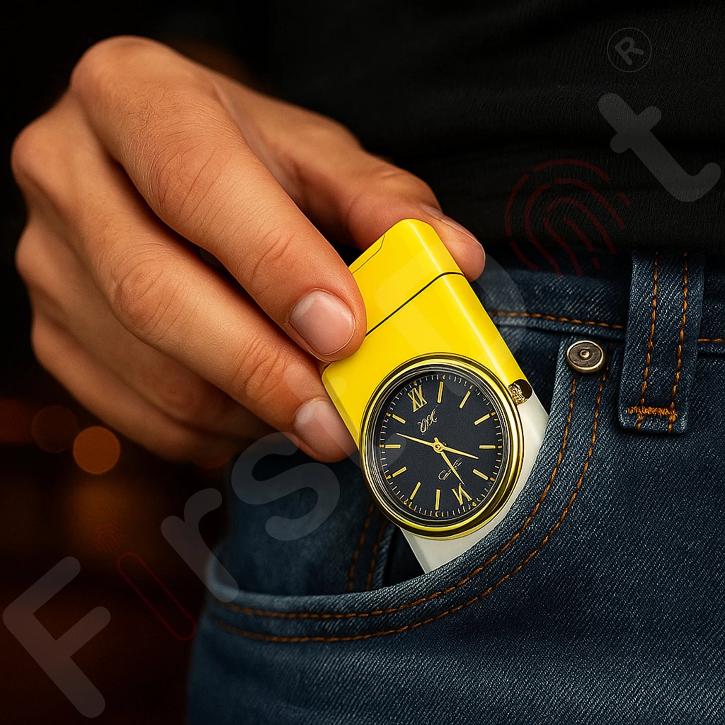Fusion Luxury Watch Lighter for Men - Yellow