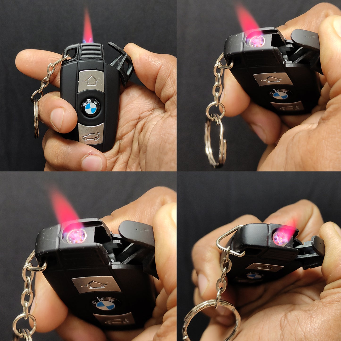 BMW Windproof Lighter| Keychain with Torch| Gift for Men Pocket Lighter | First Dot