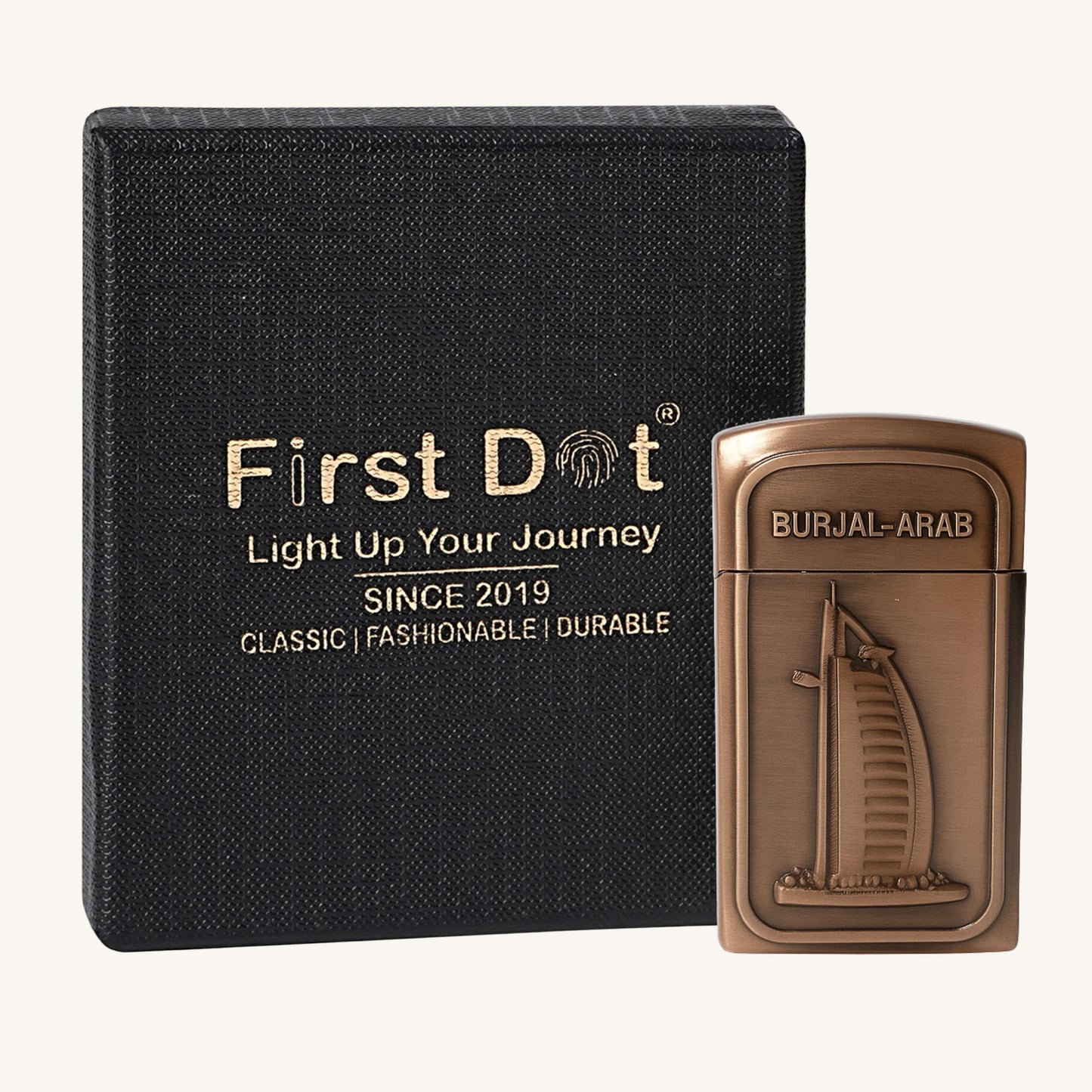 Burj Al Arab – Vintage Brass Finish | Jet Flame Torch - Brown