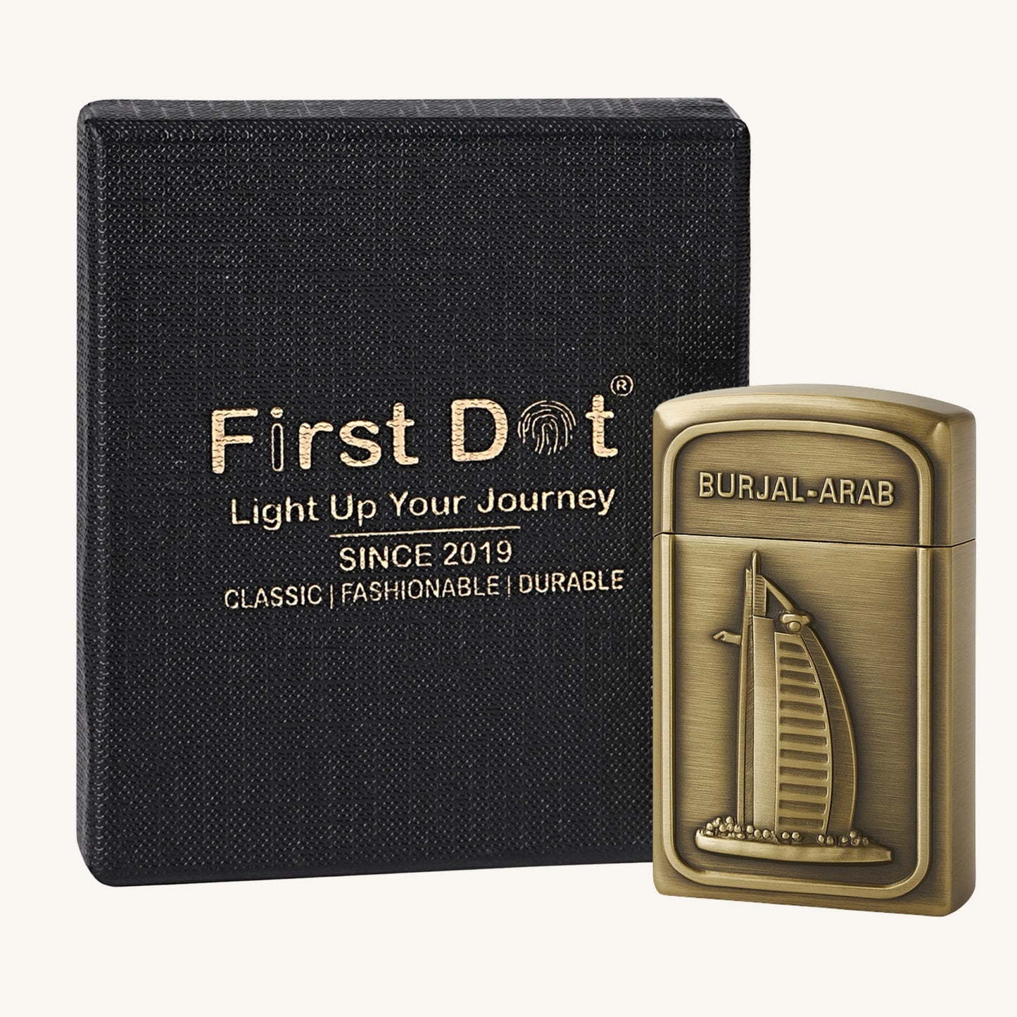 Burj Al Arab – Vintage Brass Finish | Jet Flame Torch - Gold