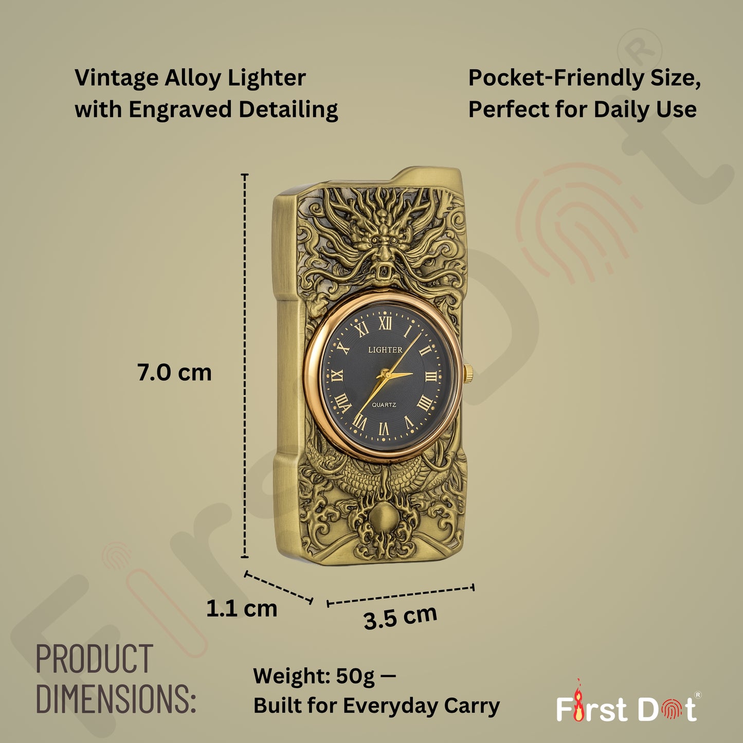 Dragon Clock Lighter – Lighter for Men