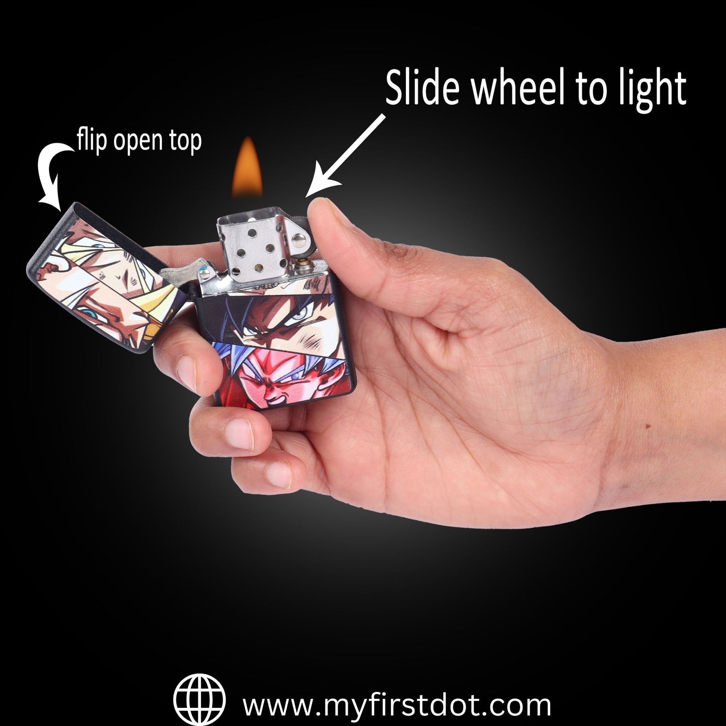 Dragon Ball Z Eyes Classic Lighter | Windproof Cigarette Lighter