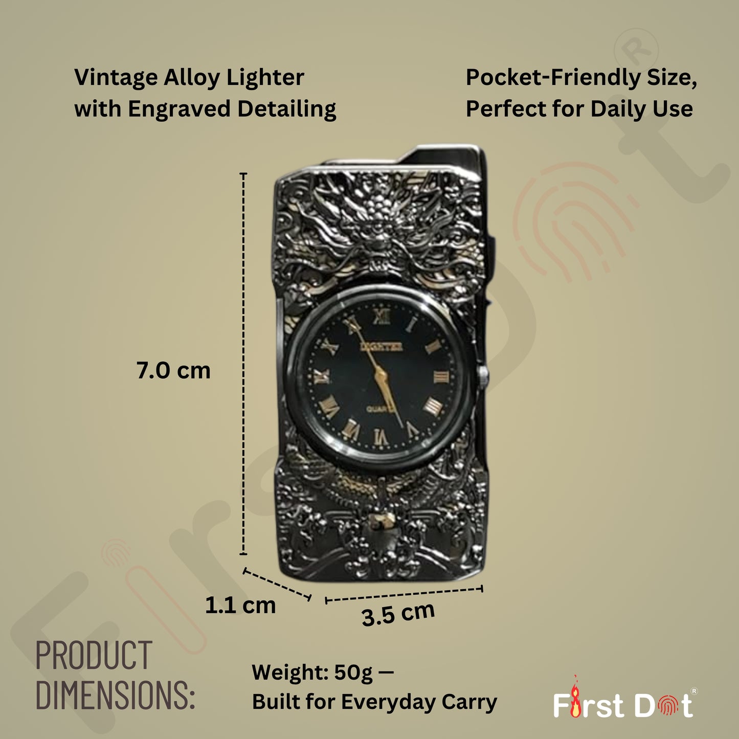 Dragon Clock Lighter – Lighter for Men