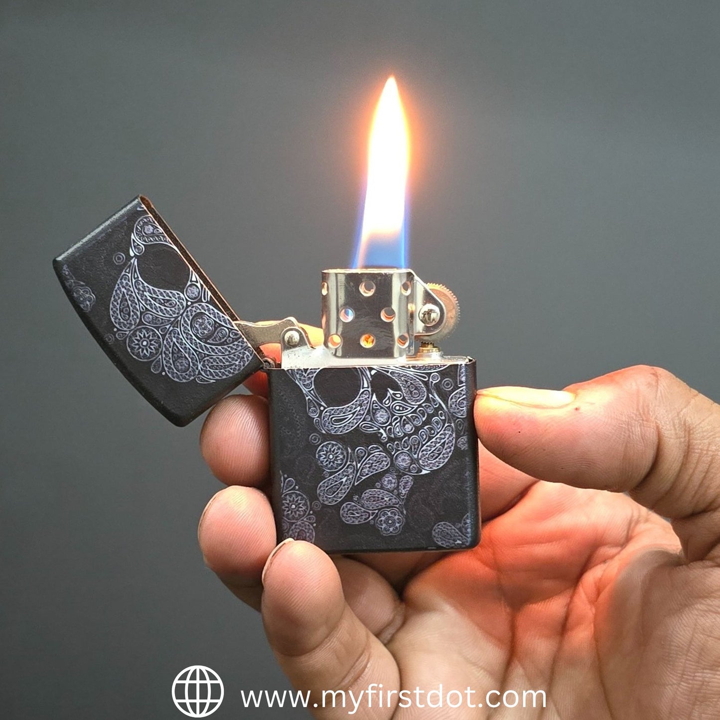 Sugar Skull Lighter Windproof Cigarette Lighter for Men