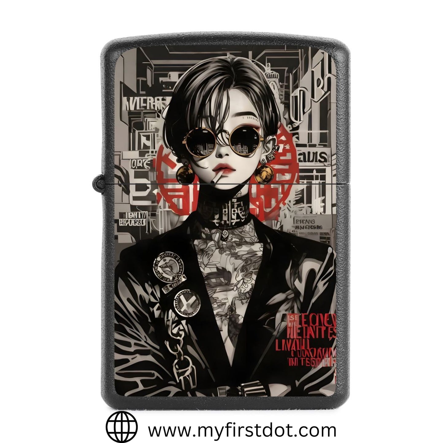 Badass Girl Lighter Windproof Cigarette Lighter