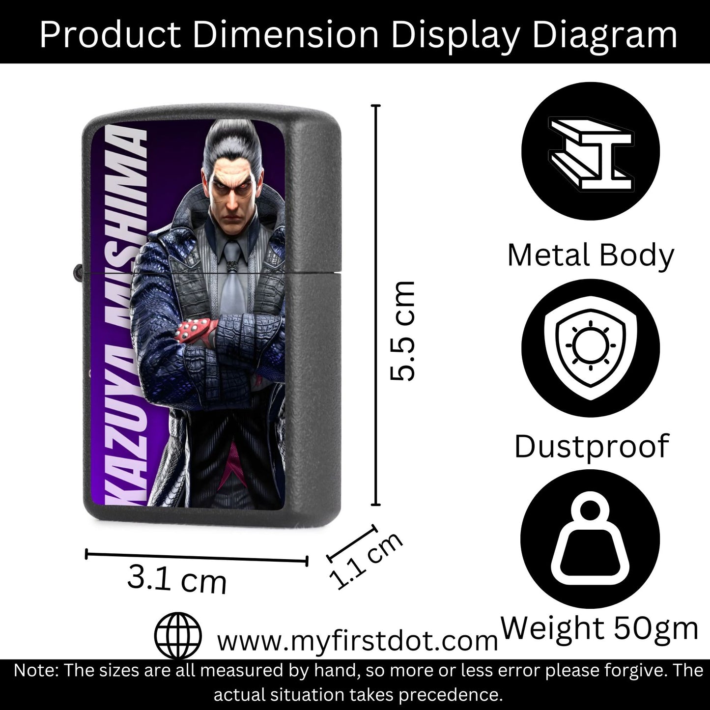 Kazuya Mishima Lighter Windproof Cigarette Lighter for Men