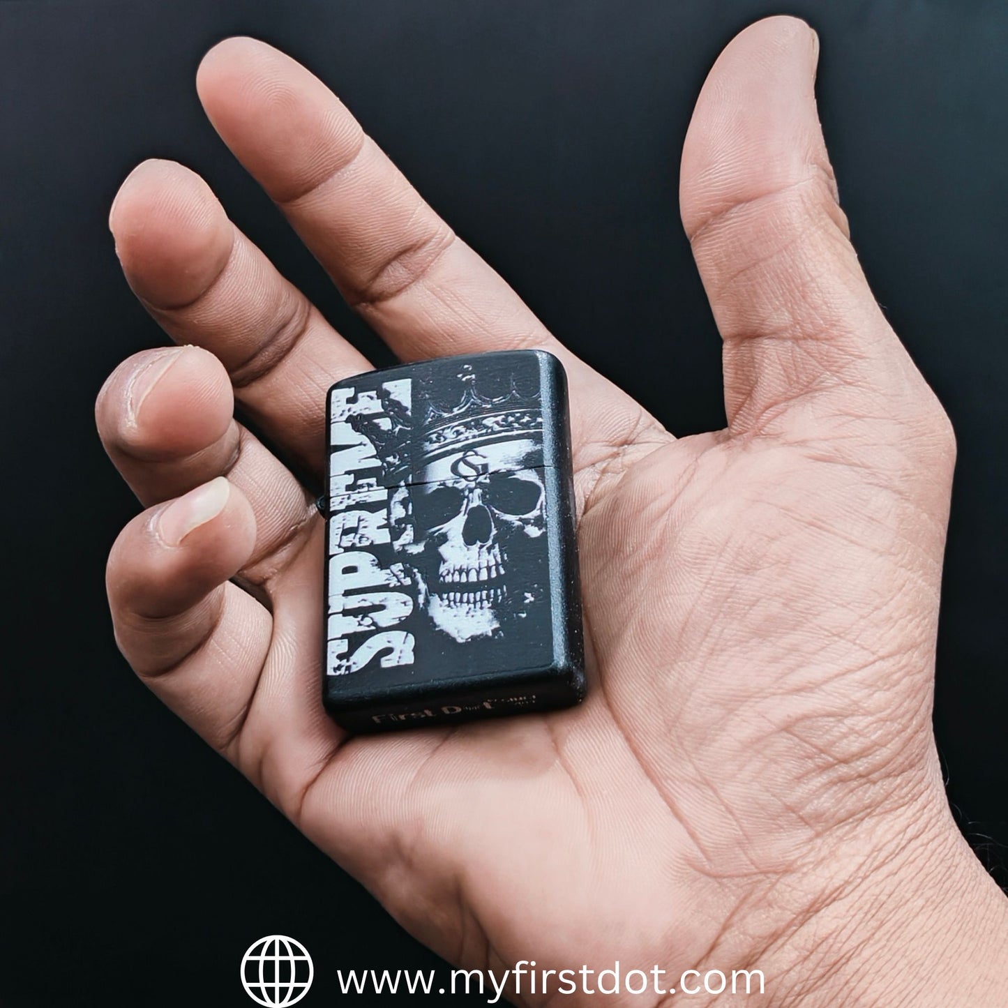 Supreme Skull Lighter Windproof Cigarette Lighter for Men