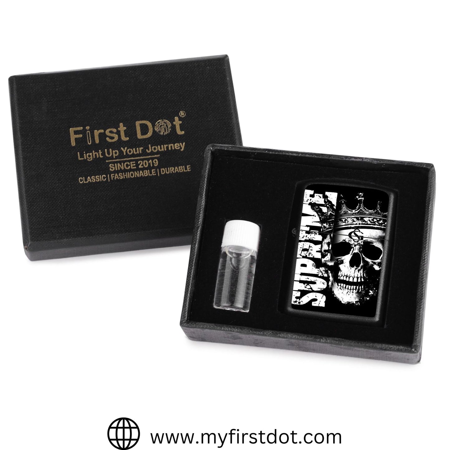 Supreme Skull Lighter Windproof Cigarette Lighter for Men
