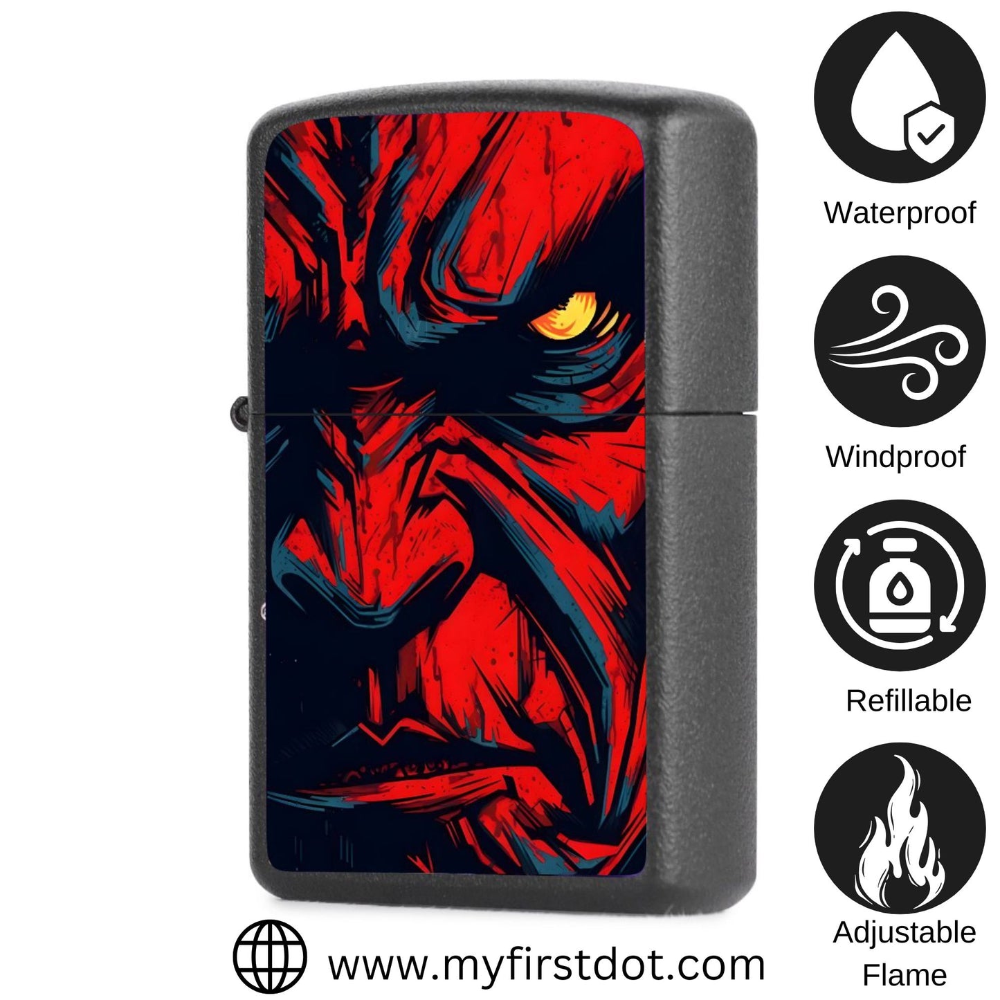 Hellboy Lighter Windproof Cigarette Lighter for Men