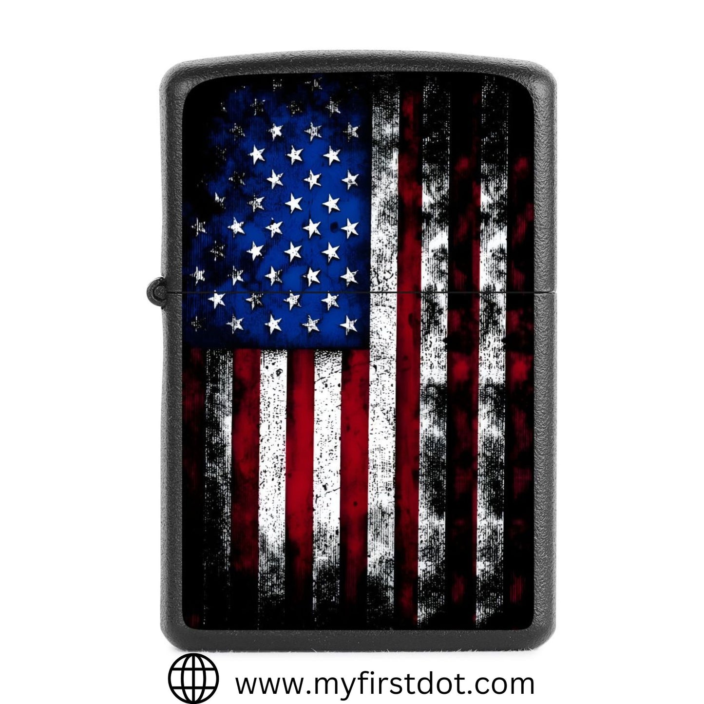 US Flag Lighter Windproof Cigarette Lighter for