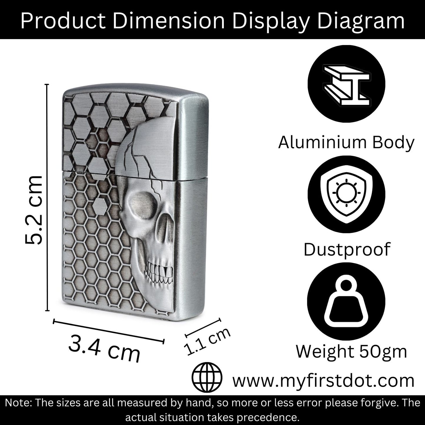 Skull Skeleton Classic Lighter | Windproof Cigarette Lighter