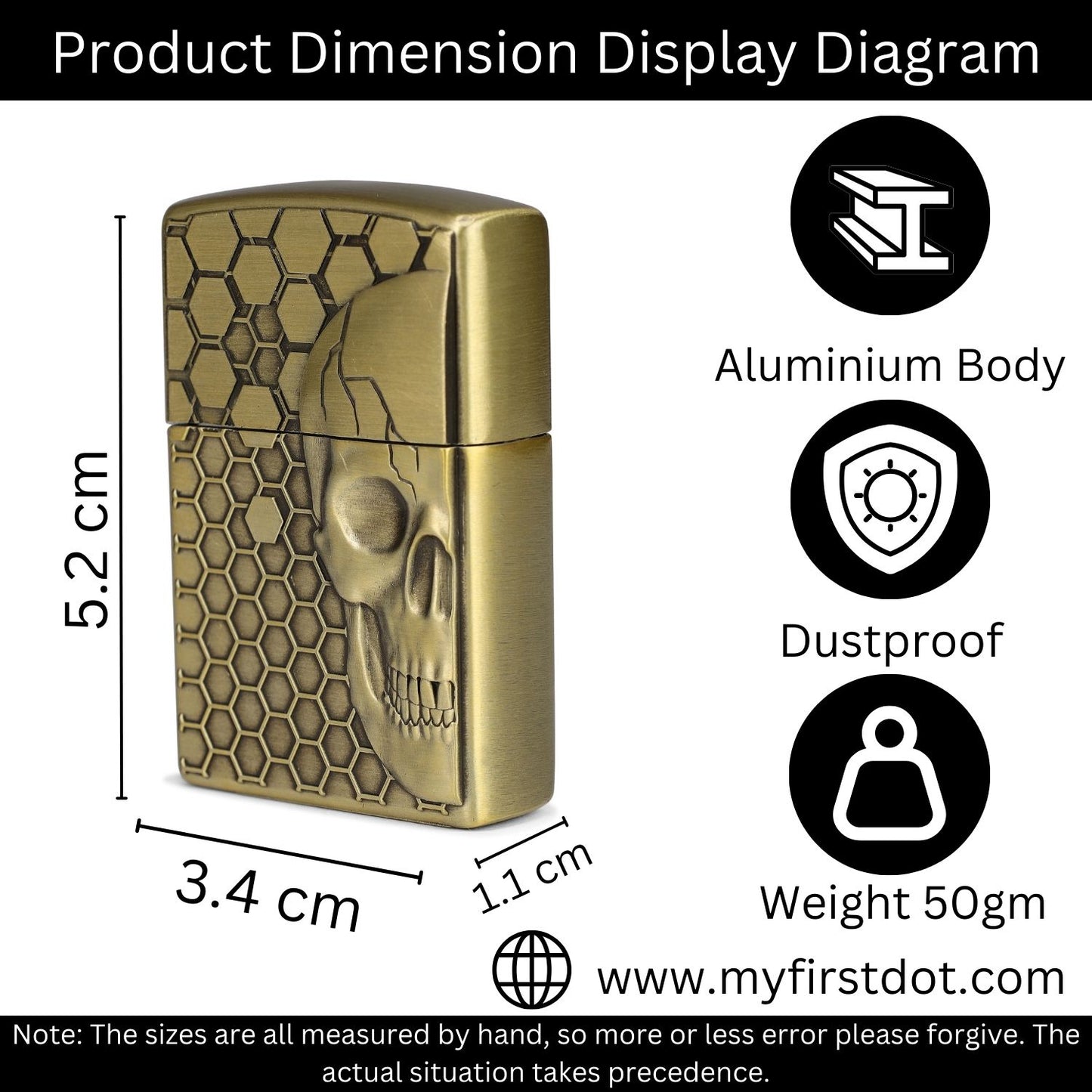 Skull Skeleton Classic Lighter | Windproof Cigarette Lighter