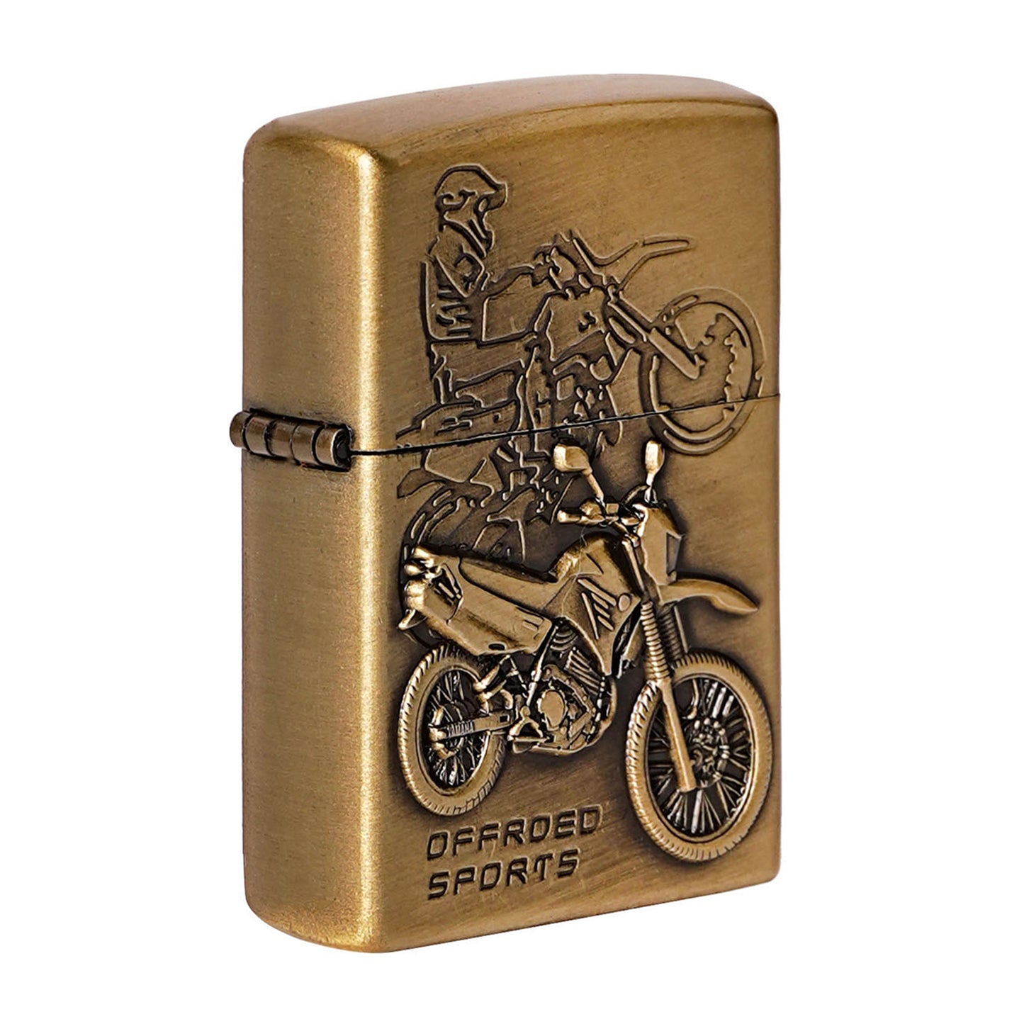 Off Road Bike Embossed Premium Refillable Cigarette Lighter – Perfect for Gifting | First Dot