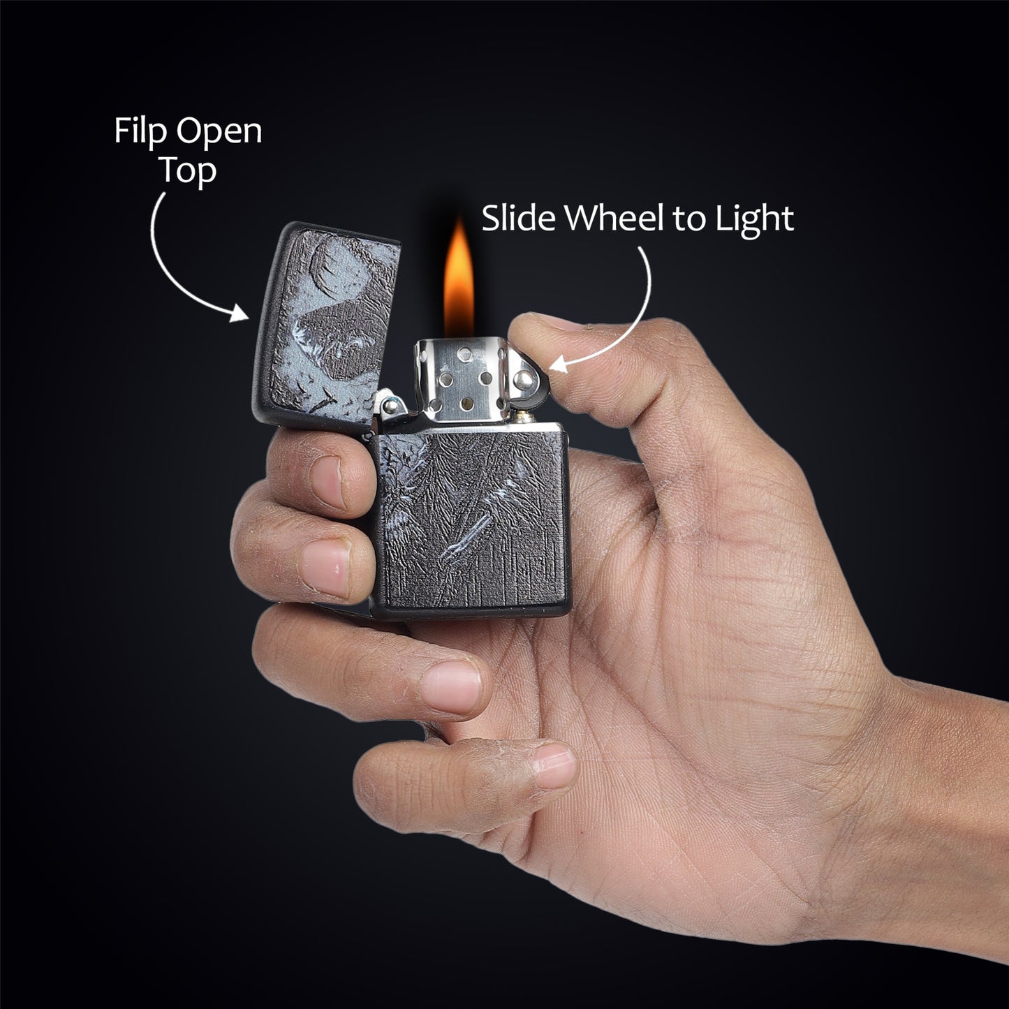 Combo of 2 Street Graphic Cigarette Lighters | Premium Box + Free 50ml Fuel