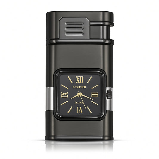 Premium ChronoLite Clock Lighter – Lighter for Men Grey