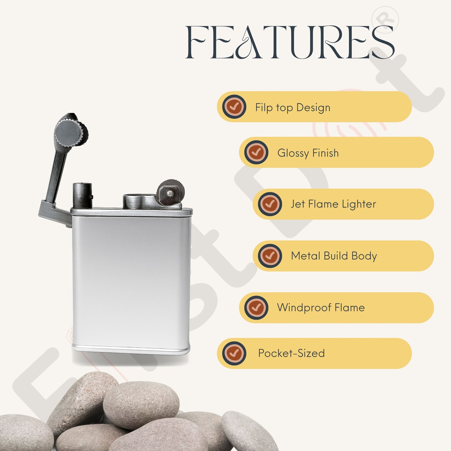 Ember Slim Jet Fire Cigar Windproof Lighter