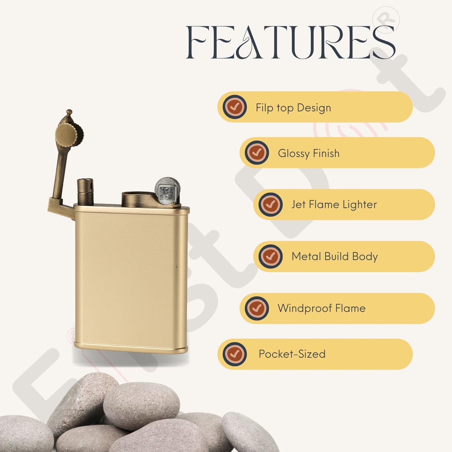 Ember Stylish Slim Jet Fire Cigar Windproof Lighter