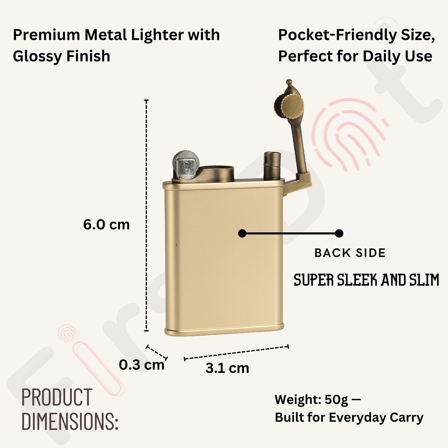 Ember Stylish Slim Jet Fire Cigar Windproof Lighter