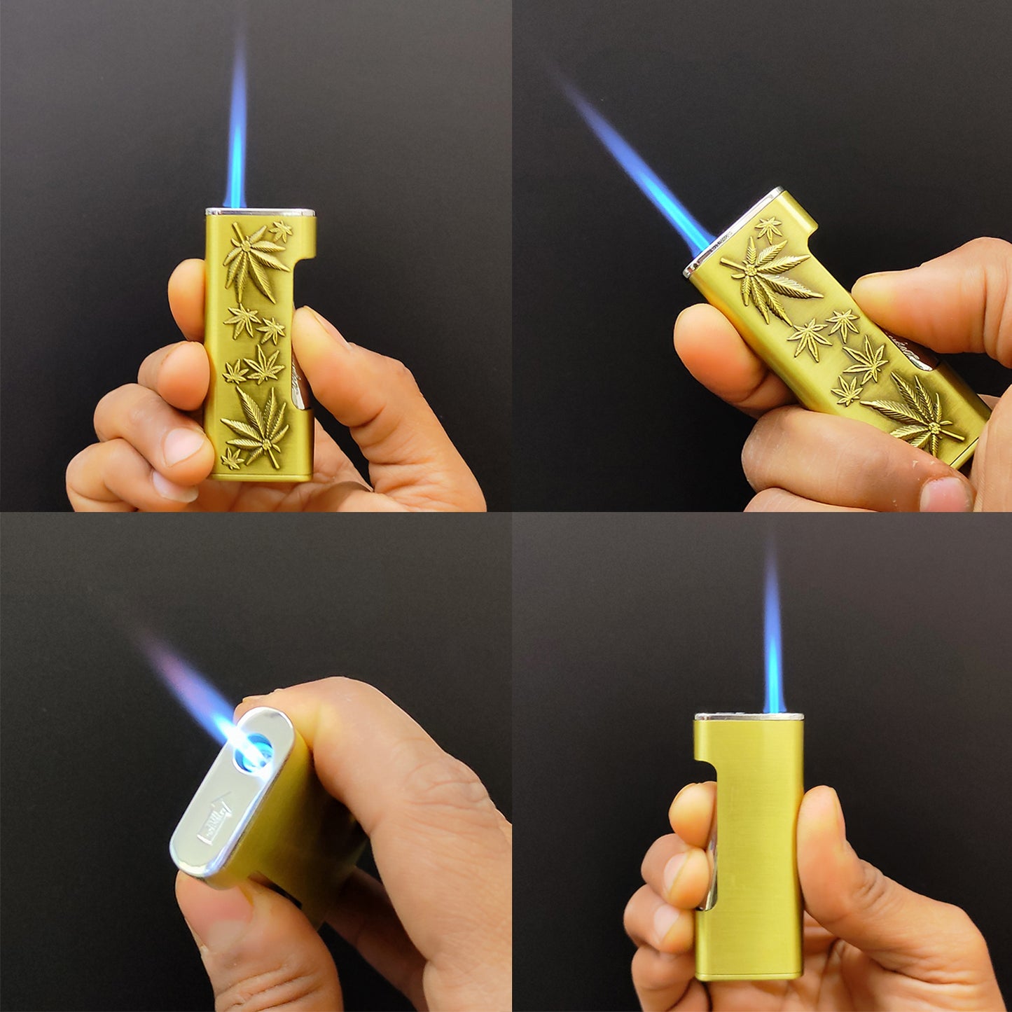 Leaf Jet Flame Premium Refillable Cigarette Lighter – Perfect for Gifting | First Dot