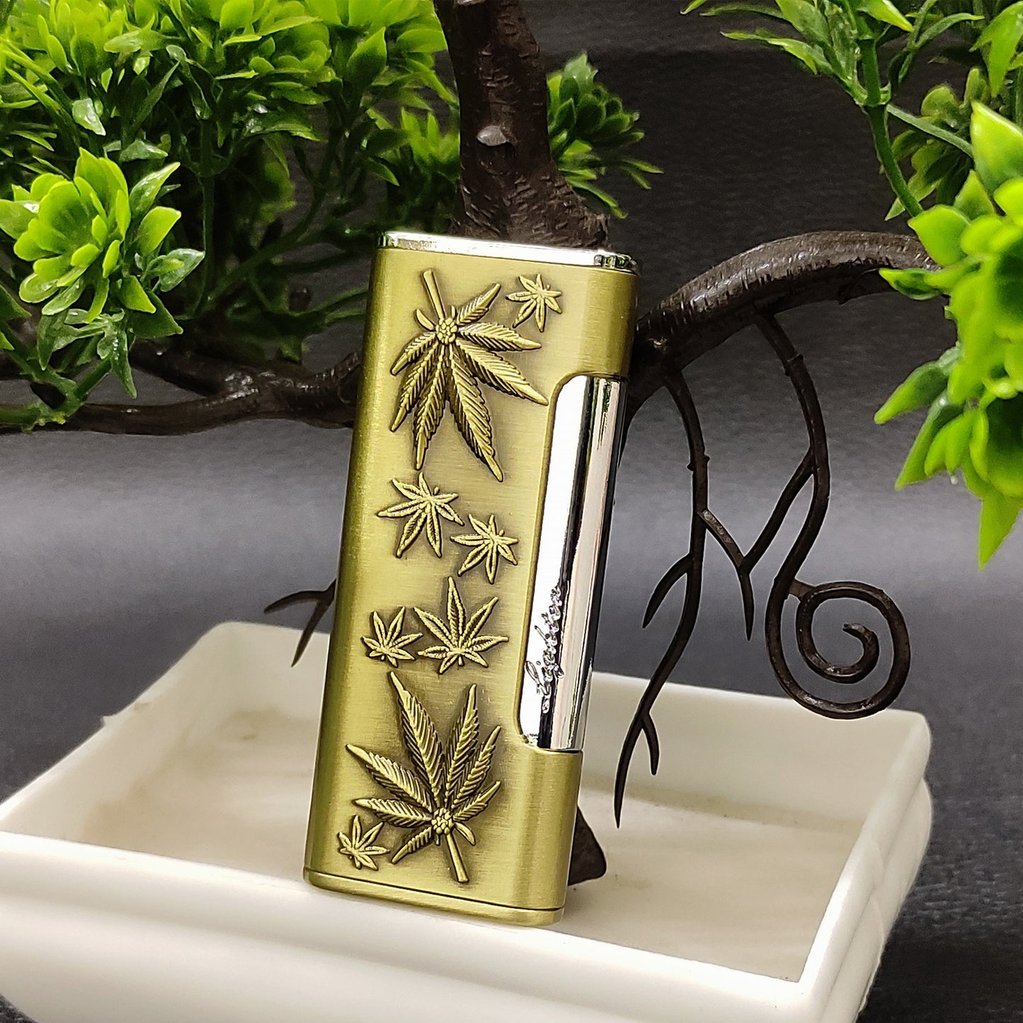 Leaf Jet Flame Premium Refillable Cigarette Lighter – Perfect for Gifting | First Dot