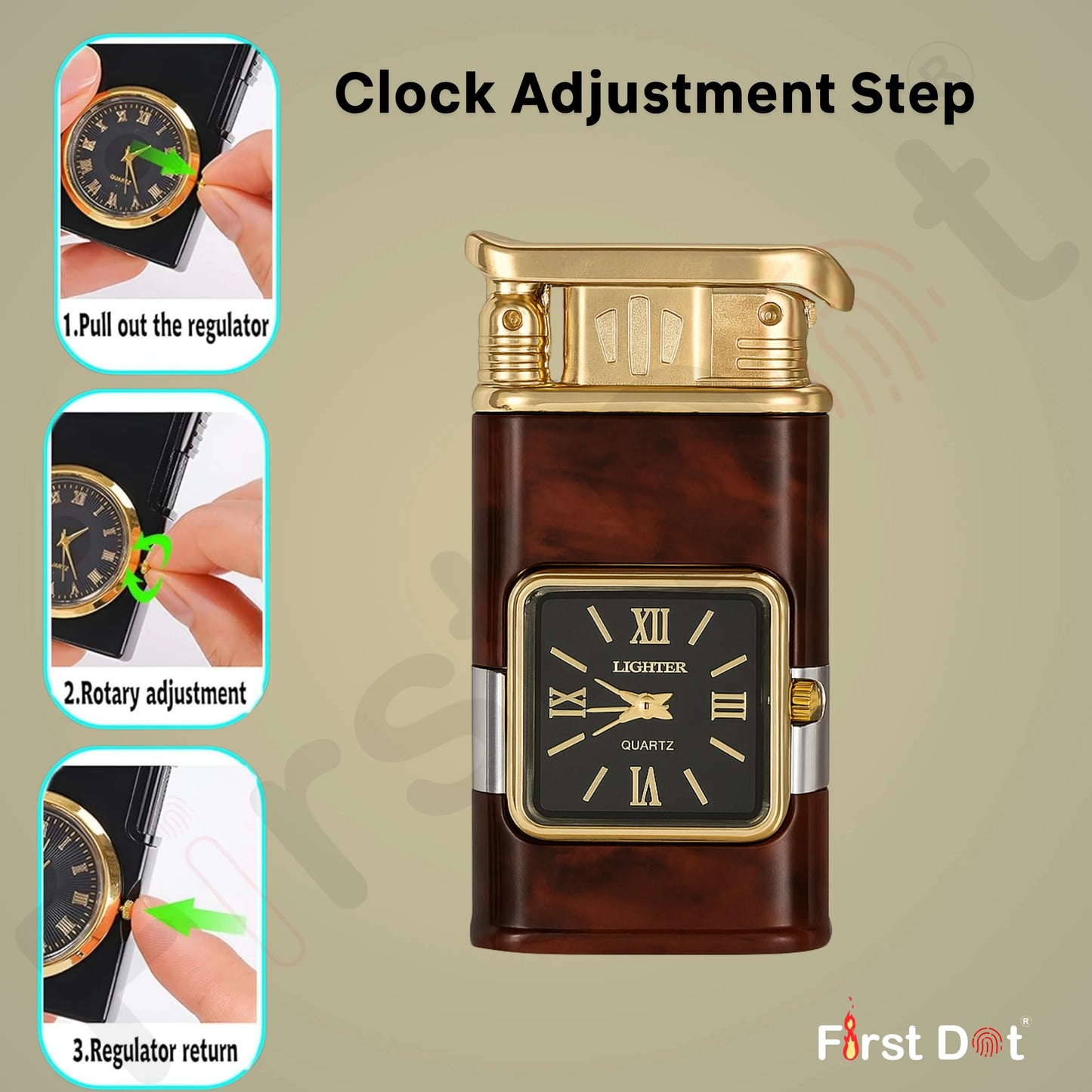 Premium Transparent Clock Lighter – Lighter for Men