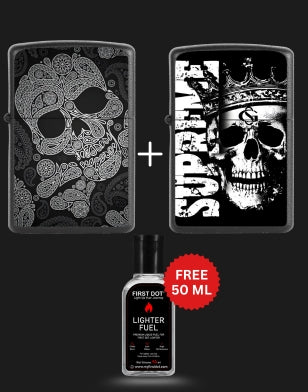 Street Graphic Cigarette Lighters Combo | Premium Box + Free 50ml Fuel