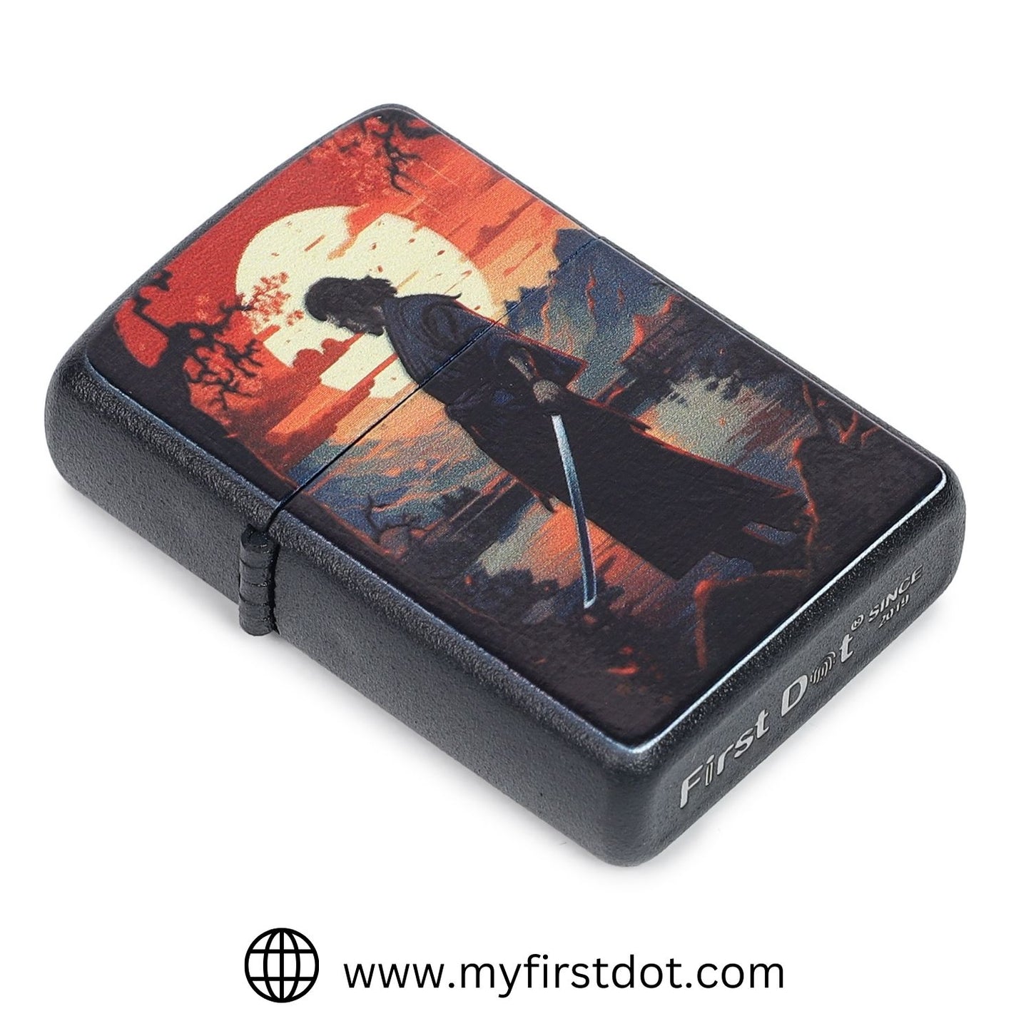 Sun Walking Samurai Windproof Lighter Gift for Men Pocket Lighter | First Dot