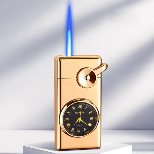 Swing Arm Luxury Retro Watch Lighter for Men - Gold