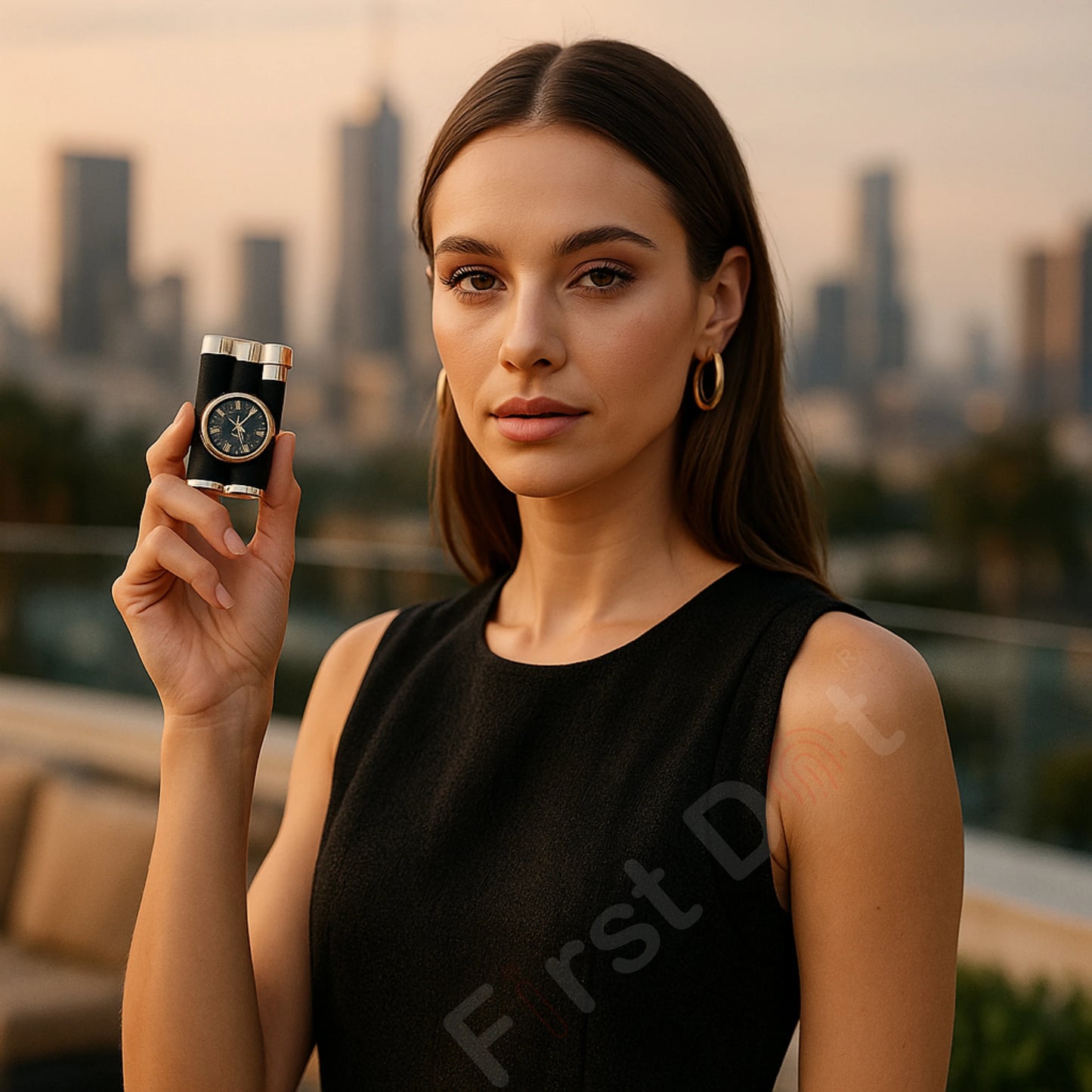 Vintoro Luxury Dual-Use Classic Watch Lighter for Men - Black