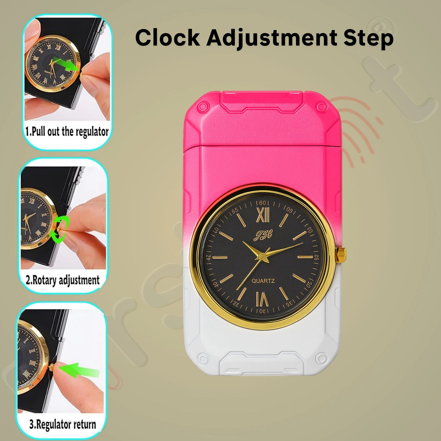 Fusion Luxury Watch Lighter for Women - Pink