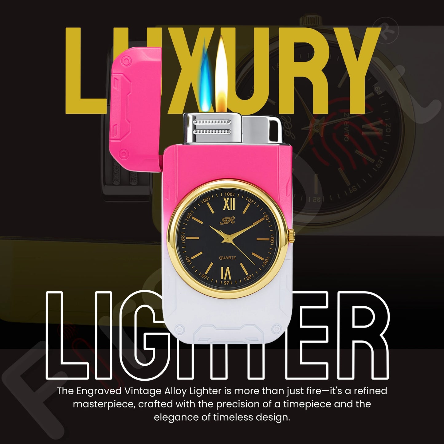 Fusion Luxury Watch Lighter for Women - Pink