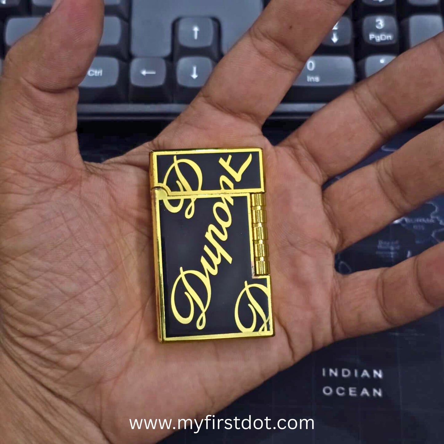 Premium Metal Body Side-Roller Flint Lighter (Butane Gas)