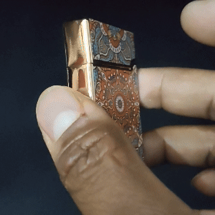 Mandala Art Jet Flame Windproof Lighter