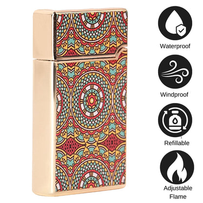Mandala Art Premium Refillable Cigarette Lighter – Perfect for Gifting | First Dot