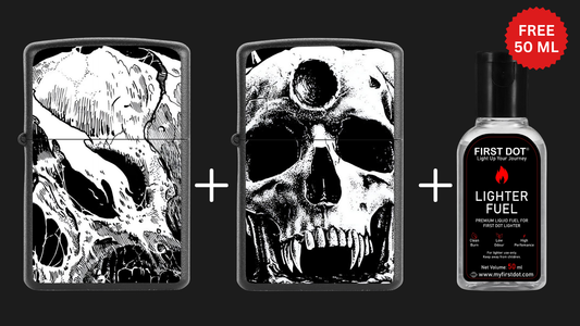 Street Graphic Cigarette Lighters Combo | Premium Box + Free 50ml Fuel