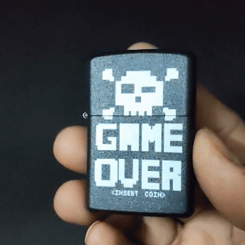 Game Over Premium Refillable Cigarette Lighter first dot