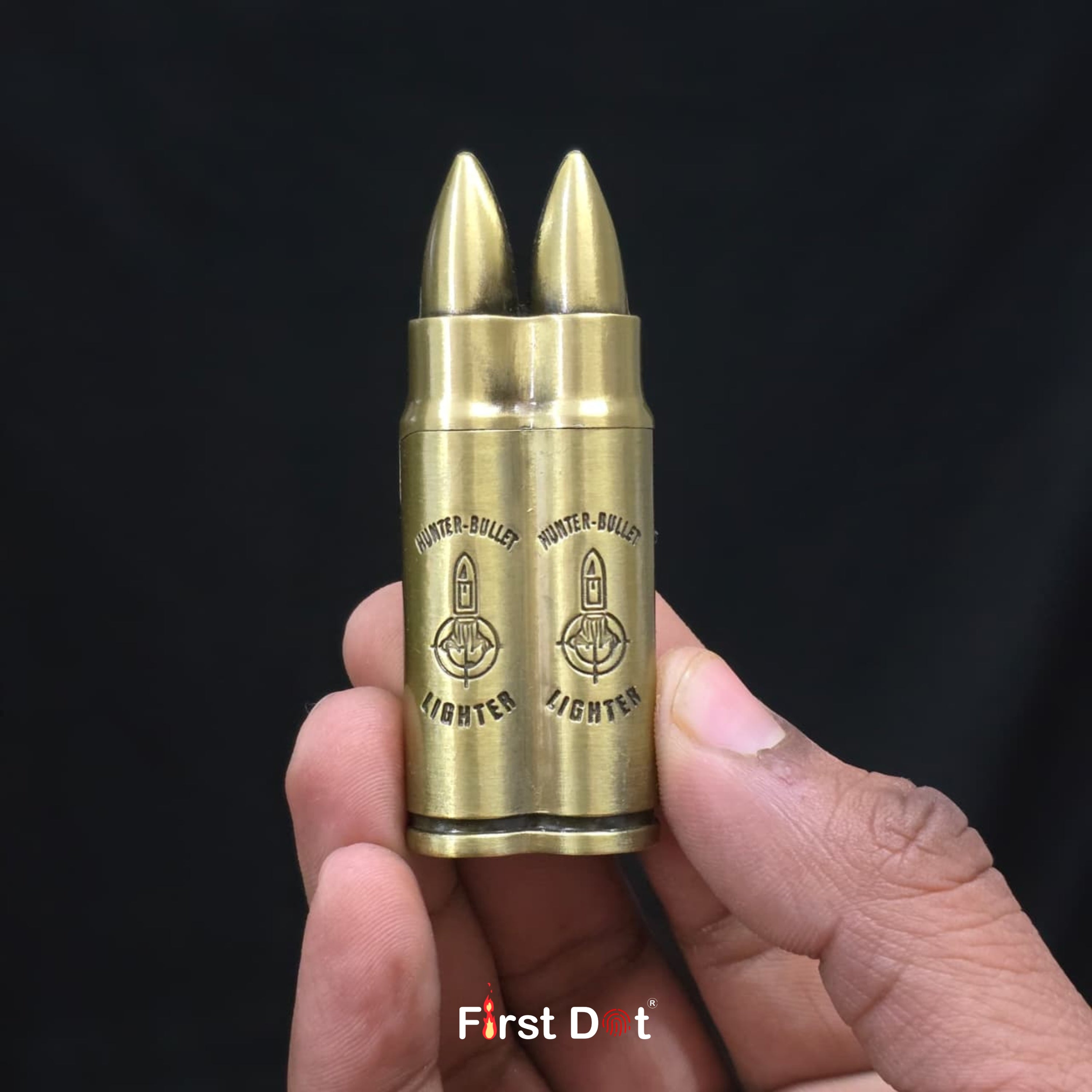 2 BULLET Jet Flame Cigarette Lighter