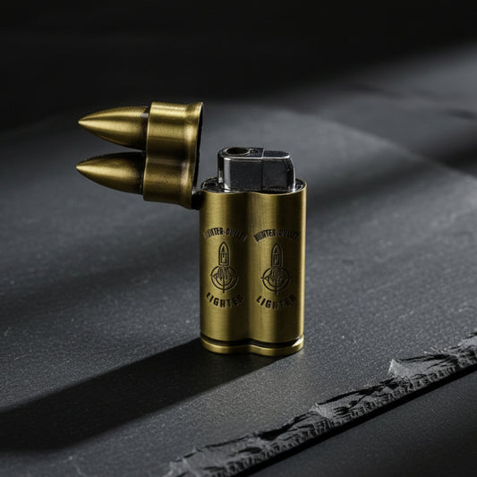 2 BULLET Jet Flame Cigarette Lighter