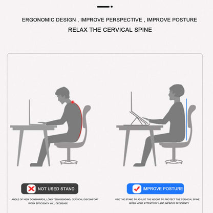 Ergonomic Aluminum Laptop Stand | Office Accessories | First Dot