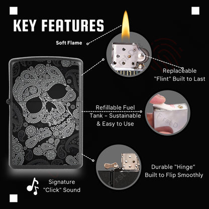 Street Graphic Cigarette Lighters Combo | Premium Box + Free 50ml Fuel
