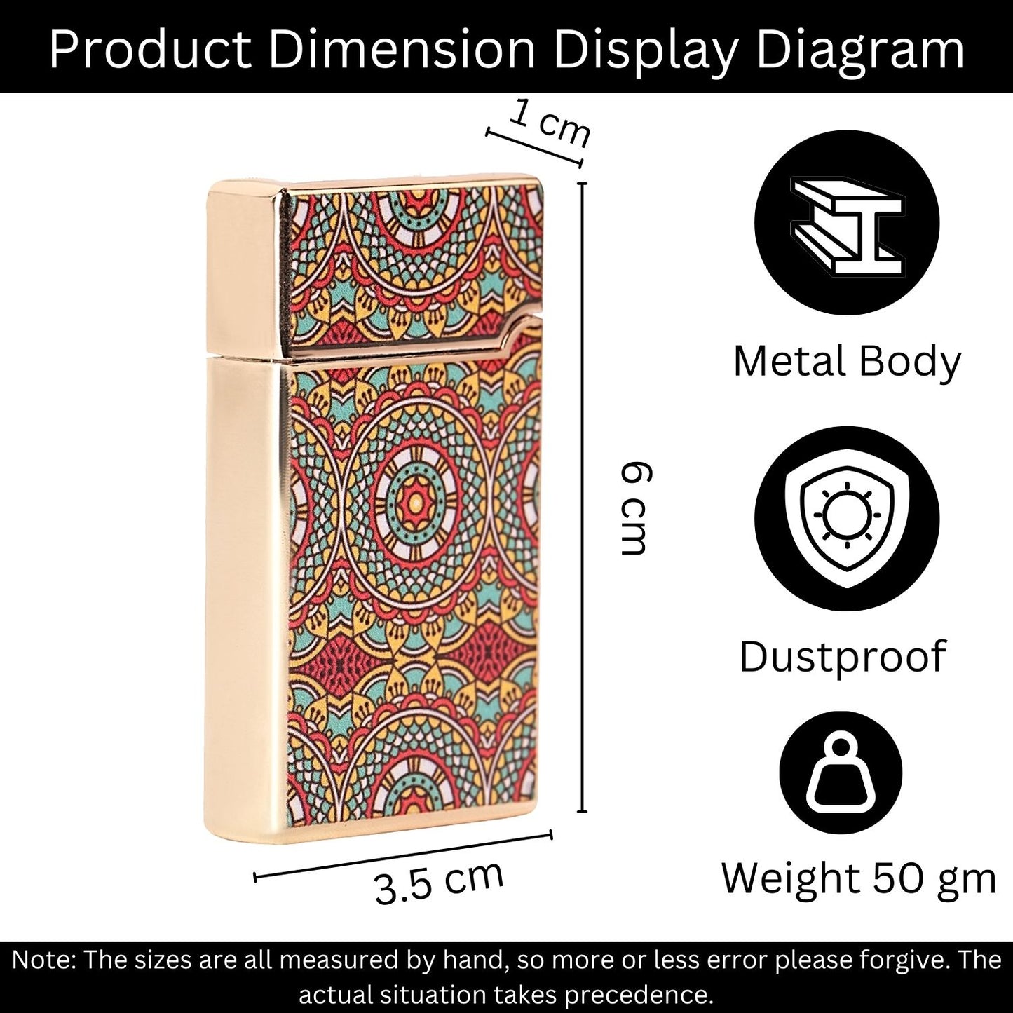 Mandala Art Premium Refillable Cigarette Lighter – Perfect for Gifting | First Dot