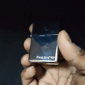 Classic Street Chrome Silver Windproof Cigarette Lighter | First Dot