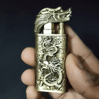 Dragon Double Flame Premium Refillable Cigarette Lighter – Perfect for Gifting | First Dot